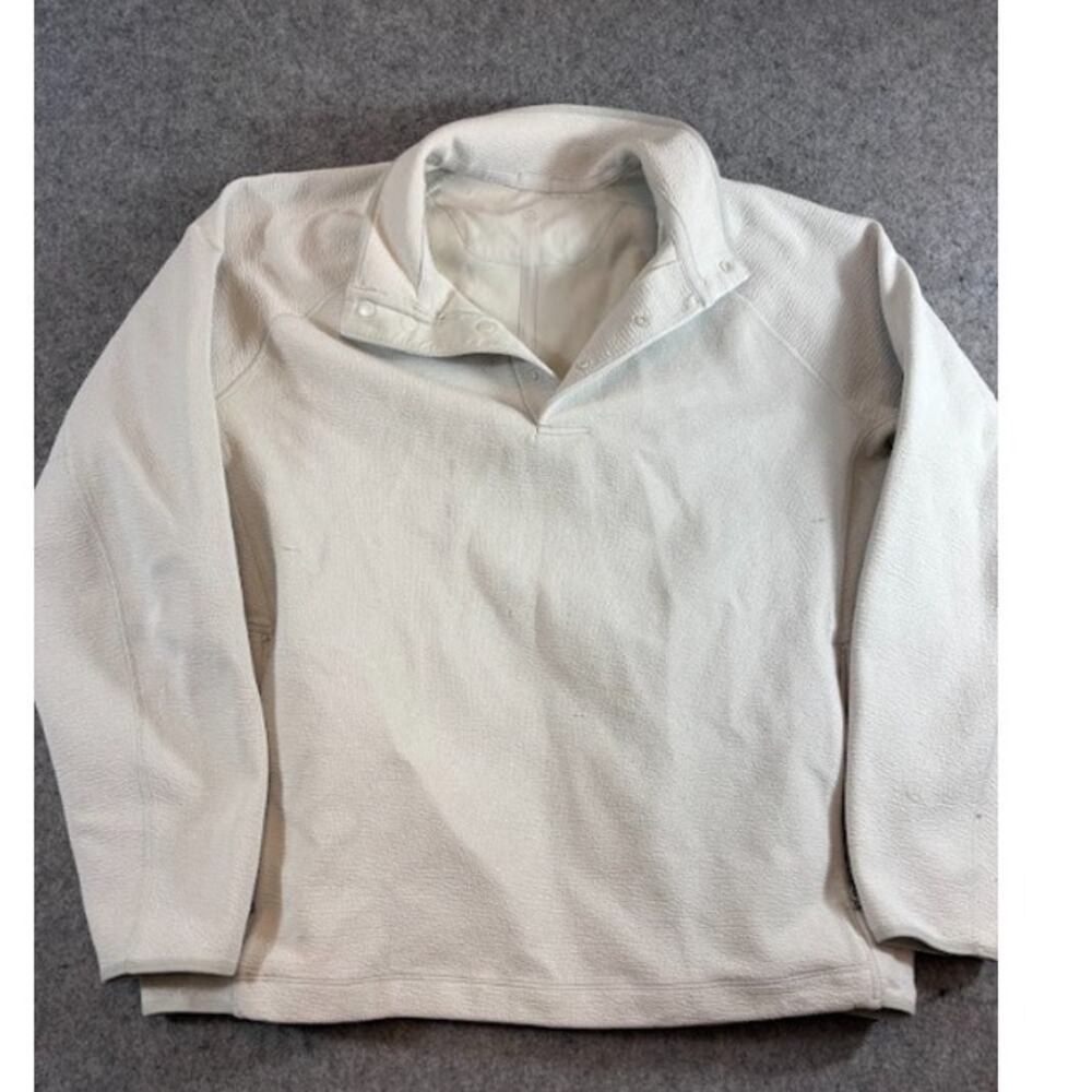 Lululemon Textured Spacer Anorak Jacket Mens M Snap Pullover Athleisure LM3EX9S
